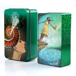 Outdoor Games Activities Upgrade Card Edge Tarot Cards 78 Cards Tin Metal Box Party Personal Entertainment Women Girls Cards Game 23 Style 230725