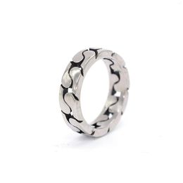 Cluster Rings High Quality Fashion Simple Japanese And Korean Jewellery Machinery Industrial Style Stainless Steel Ring For Men Women