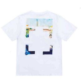 Summer Luxurys Mens and Womens T Shirt Designers Offs Clothing Loose Tees Tops Man Casual Street Graffiti Shirt Sweatshirt Short Sleeve Tshirts Offes White 1GP3