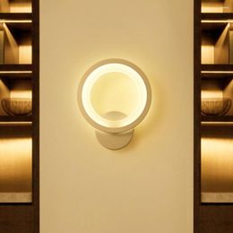 Wall Lamp Round Mount Light Vintage Sconces Lighting LEDs For Bedside Corridor Bedroom Living Room Hallway