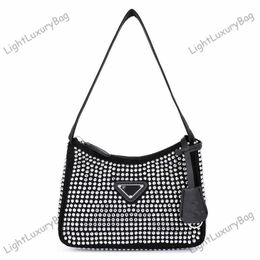 P Brand Rhinestone Bag Designer Evening Bags Fashion Shoulder CrossBody Bag Women Luxury Bling Handbags Tote Classic Female Shimmer Purses balck bag 230726