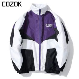 Mens Jackets Spring Varsity Jacket Men Letter Embroidery Bomber Casual Street Loose Patchwork College Style Zipper Coat Women Couple 230726