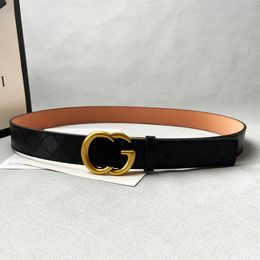 Belts For Women Designer Genuine Leather Luxury Belt Cowhide High Quality Men Belts Metal Buckle Waistband Cintura Width 3.8cm CHD2307264