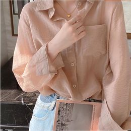 Womens Blouses Shirts Women Thin Casual Summer Sun Protection Clothes Female Cardigan Shirt Clothing Tops Blouse For Woman Covers Blusa 230726