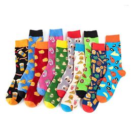 Men's Socks 2023 S Colorful Funny Novelty Fashion Women And Men Food Vegetables Sushi Pizza Cotton For Couples