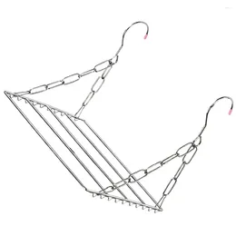 Hangers Hanging Racks Clothes Shoes Organiser Drying Clothing 30x25cm Rack Dryer Silver Stainless Steel