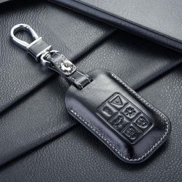 FOB leather key fob case cover for Auto volvo key case shell key holders wallet bags keychain accessories for volvo cars221W