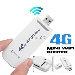 Routers Portable 4G LTE Car WIFI Router Hotspot 100Mbps Wireless USB Dongle Mobile Broadband Modem SIM Card Unlocked x0725