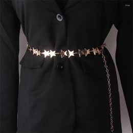 Belts Women's Waist Chain Alloy Five-pointed Star Belt Fashion Trend Decoration With Shorts Skirt Designer