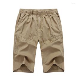 Men's Pants Men Summer Fashion Linen Casual Gargo Washed Calf-Length