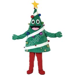 New Adult Super Cute christmas tree Mascot Costume Cartoon theme fancy dress Carnival performance apparel Party Outdoor Outfit