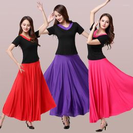 Stage Wear Square Long Skirt Big Dance Dress Half-length Suit For Female Adults