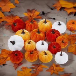 Other Event Party Supplies 1PcsSimulation Flannel Pumpkin Decoration Halloween Colourful Cloth Pumpkin Ghost Festival Happy Party Thanksgiving Day 230726