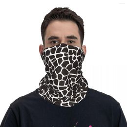 Scarves Cartoon Giraffe Skin Bandana Neck Gaiter Printed Face Scarf Multifunctional Mask Hiking Unisex Adult Washable
