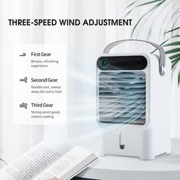 Air Conditioners Mini air conditioner air cooler fan water cooler USB desktop humidifier home room office portable air conditioner 230726