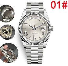 High quality luxury three-dimensional Rome new dial aperture edge 40mm813 automatic steel waterproof watch