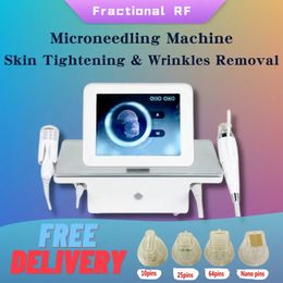 High-end Vacuum RF Microneedling Machine With Cold Hammer Stretch Mark Remover Fractional RF Micro Needling Beauty Salon Skin Tightening Face Lift