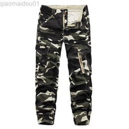 Men's Pants 2023 New Brand Mens Cargo Pants Camouflage Men Streetwear Track Pant Military Pencil Pant Zipper Fly Casual Youth Joggers L230727