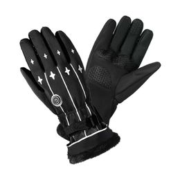 Ski Gloves Electric Thermal Heated Gloves Touch Screen Adjustable Warm for Hiking Ski HKD230727