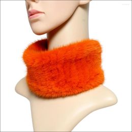 Scarves Women Natural Real Scarf Headband Fashion Knitting Casual Ring Muffler Good Elasticy Neck Warm Neckerchief