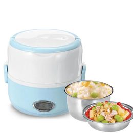 230W 1 3L Portable Electric Stainless Steel Lunch Bento Box Picnic Bag Heated Food Storage Warmer Container301Y