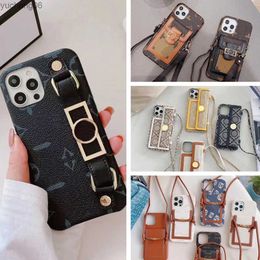 Designer Beautiful Phone Cases iPhone 14 13 12 11 Pro Max Luxury Leather Crossbody Wallet Card Slot Purse 14pro 13pro 12pro 11pro X Xs 7 8 Plus with Box Packing
