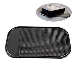 3pcs lot Black Plastic Foam Non Slip Dash Mat Sticker Dash Silicone Car Mat Dashboard Sticky Pad For Phone GPS #HP292e