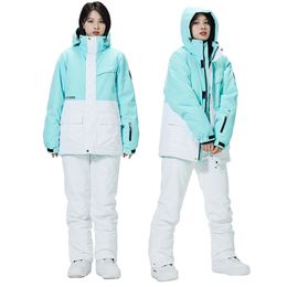 Other Sporting Goods 30 Colors Matching Man Woman Snow Wear 10k Waterproof Ski Suit Set Snowboard Clothing Outdoor Costumes Winter Jackets Pants 230726