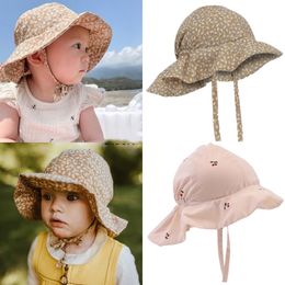 Caps Hats KS Brand Summer Baby Girl Bucket Hat Children Sun Hats Toddler Kids Beach Cap Sunbonnet Fedoras Outdoor Fisherman Beanie 230726