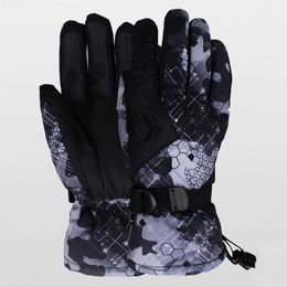 Ski Gloves Sport Mountain Man Snow Gloves Warm Men Skiing Mittens Waterproof Male Glove Outdoor Heated Mitten Watreproof Snowboard Clothes HKD230727