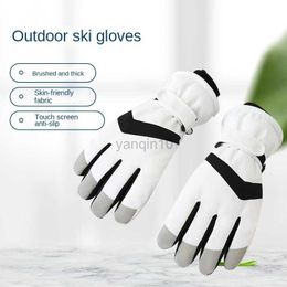 Ski Gloves Winter Ski Gloves Men's and Women's Outdoor Riding Waterproof and Anti-skid Touch Screen Warm and Thickened Skateboard Gloves HKD230727