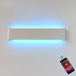 Wall Lamp LED Light RGB Dimmable APP Remote Control Bluetooth-compatible For Decorative Atmosphere Input AC220V/110V