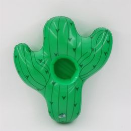 Cactus Cup Holder Plastic Fashion Inflation Floating Beverage Cup Holder Coaster Inflatable Drink Heat Resisting Factory Direct 1 284d