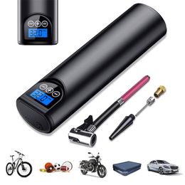 Electric Portable Compressor Vehicle Tools 150PSI Handheld Inflatable Pump LED Display Inflator for Auto Bike Tire Toy Motor Balls288d