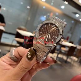 17 Colours Ladies Wristwatches 33 mm 67650 67651 Stainless Steel Diamond Bezel VK Quartz Watch watches2680