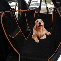 Dog Carrier Backseat Cover Waterproof Pets Car Mat Safety Protector Dogs Cars Back Seat Covers Multi-function Pet Trunk