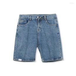 Men's Jeans 2023 Arrival Sale Zipper Top Fashion God Shorts Summer Loose Straight Tube Capris Casual Solid Light Men