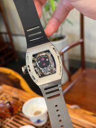 watches high quality designer RM052 Real Tourbillon watch fantasic superb men wrist watches 8HYL highend quality mechanical uhr NTPT all carbon fiber case montre rd