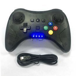 Game Controllers Joysticks Wireless controller gamepad Pro with light For Wii U handle joystick with data cable x0727