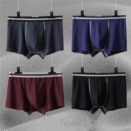 Underpants Cotton Men'S Panties GaysThin Underwear Breathable Mesh Boxer Short Solid Underpant Seamless U Convex Pouch Tanga Hombre