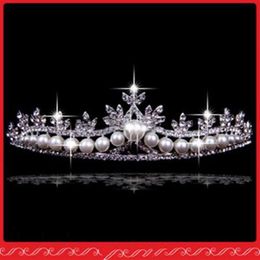 New Arrival Fashion Beaded Gorgeous Shiny Bridal Tiaras & Hair Wedding Accessories High Quality But Cheap214M