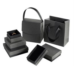 Jewellery Boxes Gift Necklace Bracelet Earrings Ring Storage Organiser Cardboard Jewellry Packaging Box Container With Sponge Inside Dro Otsa2