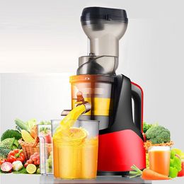 Juicers Slow Electric Juicer Large Calibre Screw Cold Press Extractor Slag Juice Separation Filter-Free Easy Wash Fruit Juicer Machine 230727