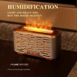 Flame Mist Humidifier Bedroom Essential Oil, 350ml Large Capacity With Timer, Cold Light And Warm Light, USB Charging Water Shortage Power-off Protection