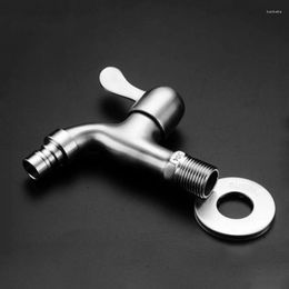 Bathroom Sink Faucets Wall Mounted Washing Machine Faucet Stainless Steel G1/2 Quick Opening Singe Cold Water Bibcock Mop Pool Tap For