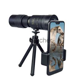 Telescopes 10300x40 Zoom Powerful Monocular Telescope Mobile Phone Lens Professional Outdoor Camping Bird Watching Portable Retractable x0727