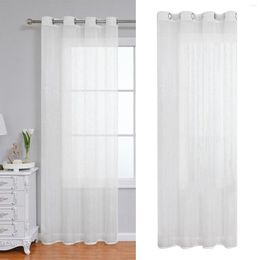 Curtain Grommet Top White Semi Sheer 55x102inch Accessory Elegant