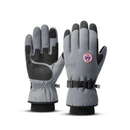 Ski Gloves Ski Gloves Motorcycle Waterproof Fleece Thermal Gloves Snowboard Snowmobile Gloves Men Women Winter Snow Bike Gloves HKD230727