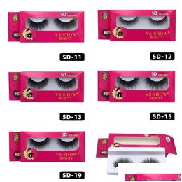 Other Health Beauty Items Fashion 5D Faux Mink False Eyelashes Handmade Single Pair Reusable Natural Lashes Drop Delivery Dh1Ky