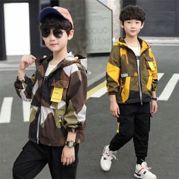 Tench coats Baby For Boys Spring Jacket Clothes Camouflage Windbreaker Children Clothing 3 To 12 Year Teen Kid Camo Coat 230726